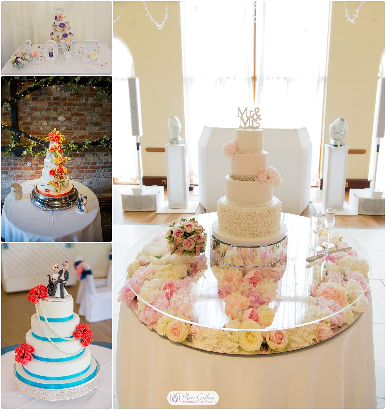Wedding cakes - full tiers